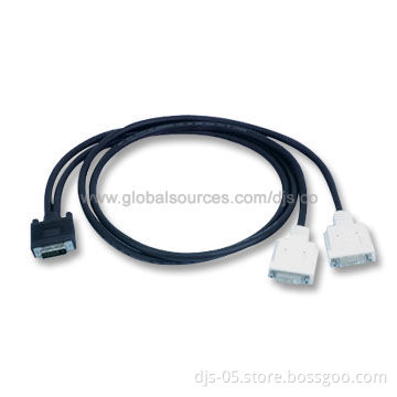 DVI 24+1 M to DVI 24+5 F x 2 Covert Computer Cable with High Quality, RoHS-compliant